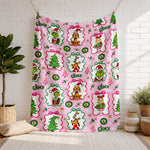Thread Tumblrz Festive Holiday Graphic Flannel Throw Blanket — Christmas Gift