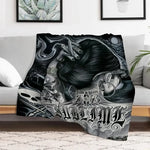 Thread Tumblrz Fluffy Fleece Cozy Winter Snowflake Throw Blanket