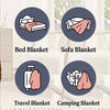 Thread Tumblrz Ghost & Pumpkin Halloween Flannel Fleece Throw Blanket