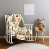 Thread Tumblrz Nostalgic Christmas Village Scene Fleece Throw Blanket — Holiday Home Decor