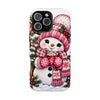 Cute Snowman Phone Case — Holiday Magnetic Impact-Resistant Case