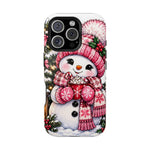 Cute Snowman Phone Case — Holiday Magnetic Impact-Resistant Case