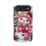 Cute Snowman Phone Case — Holiday Magnetic Impact-Resistant Case