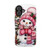 Cute Snowman Phone Case — Holiday Magnetic Impact-Resistant Case