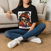 Thread Tumblrz Halloween Skull Witch Hat Pumpkins & Ghosts Graphic T-Shirt