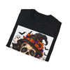 Thread Tumblrz Halloween Skull Witch Hat Pumpkins & Ghosts Graphic T-Shirt