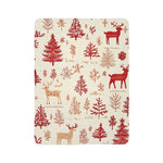 Thread Tumblrz Festive Reindeer Christmas Holiday Sherpa Throw Blanket