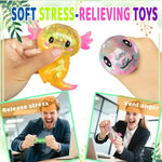 Glittery Stretchy Axolotl Fidget Toy