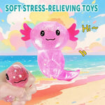 Glittery Stretchy Axolotl Fidget Toy
