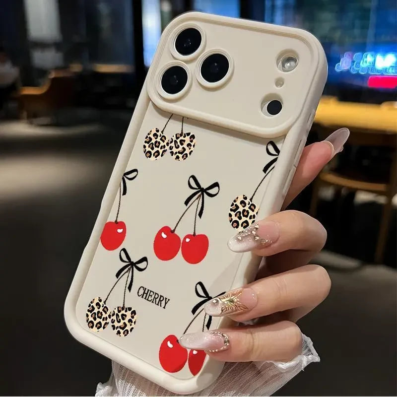 Cherry Bow Soft TPU iPhone Case