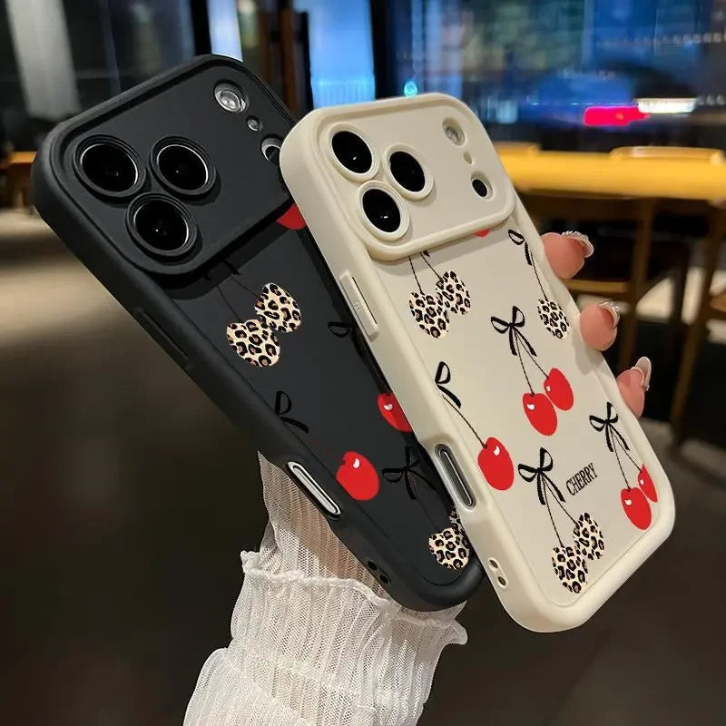 Cherry Bow Soft TPU iPhone Case