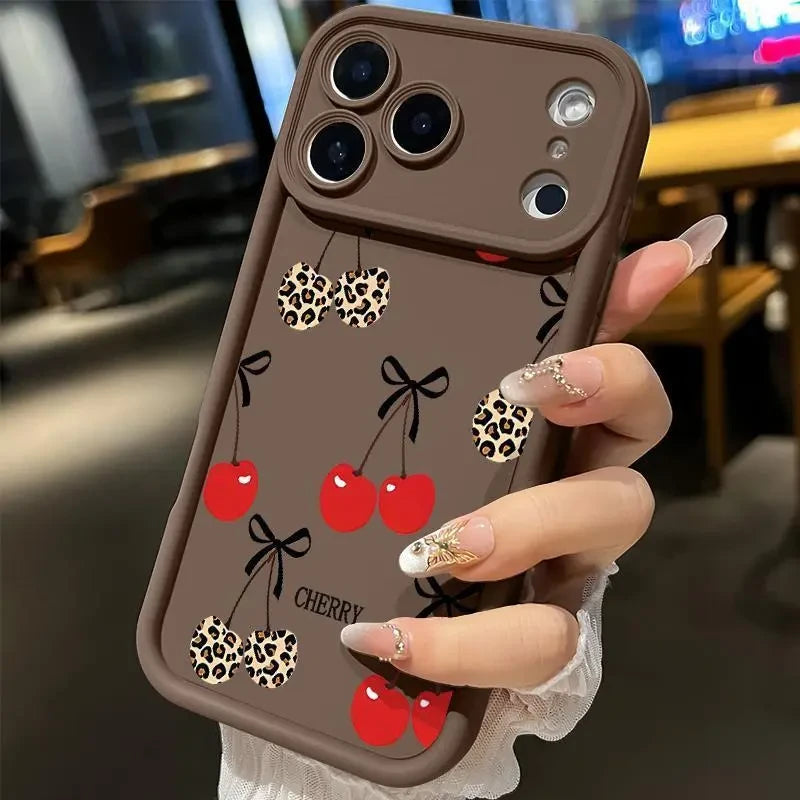 Cherry Bow Soft TPU iPhone Case