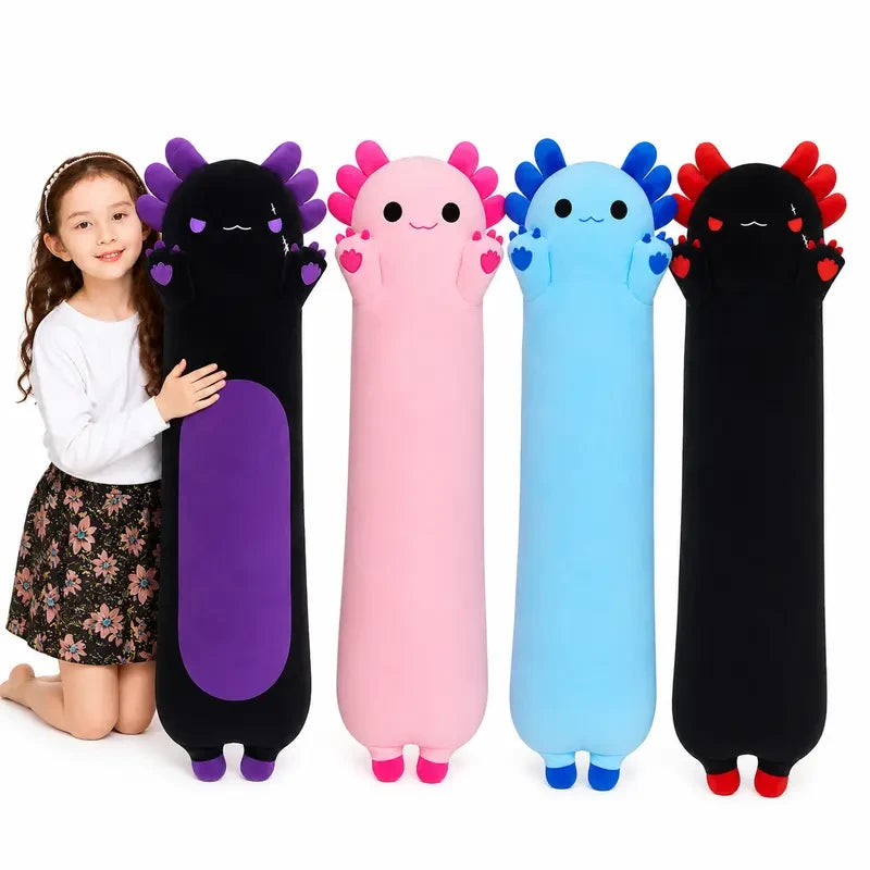 Long Axolotl Plush Pillow
