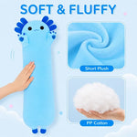 Long Axolotl Plush Pillow