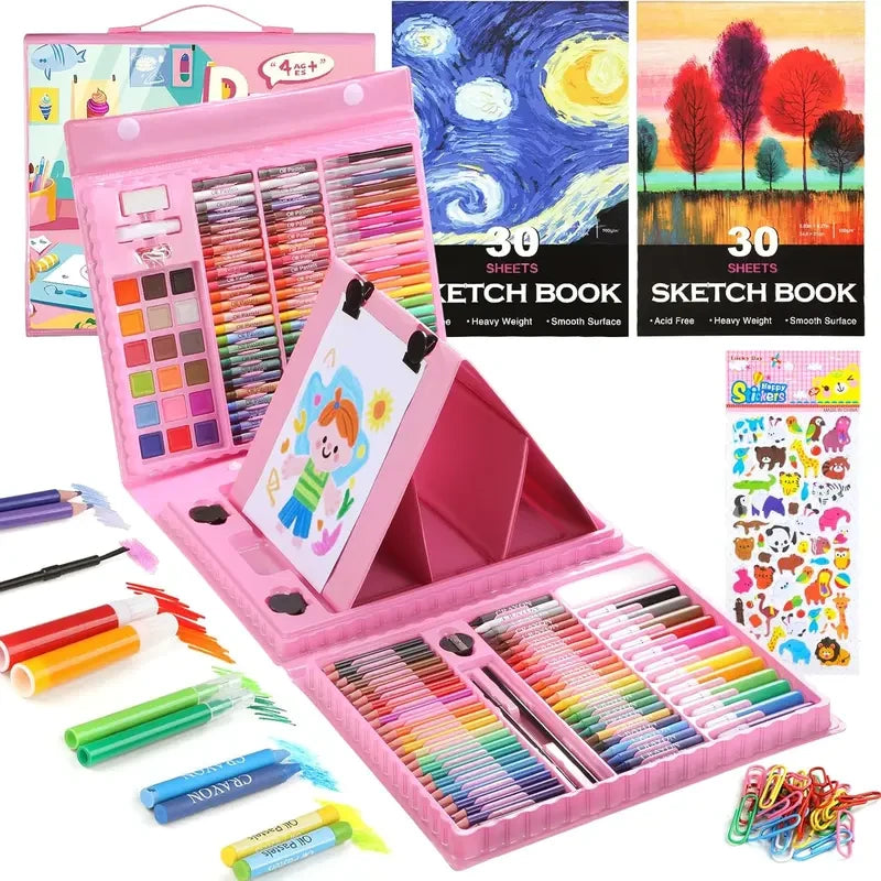Kids Art Set with Easel