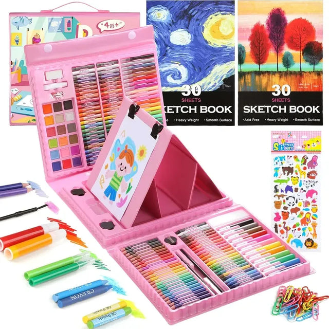 Kids Art Set with Easel