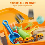 Toddler Construction Sensory Bin Sandbox
