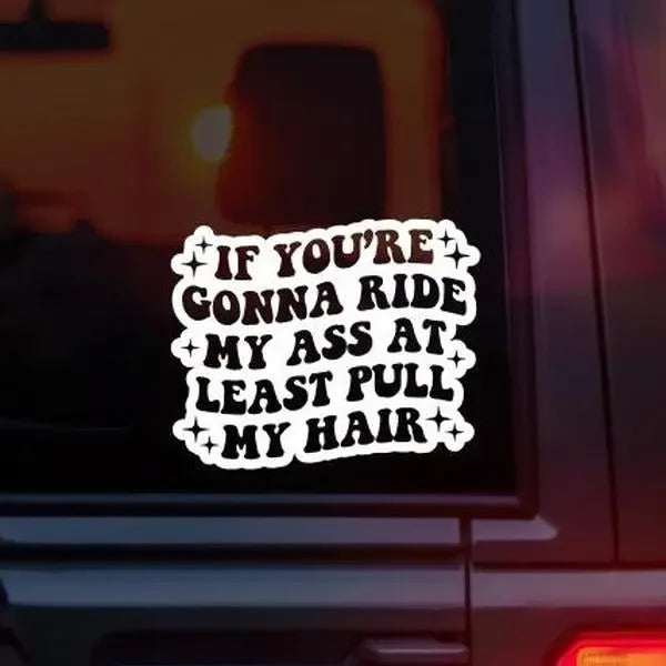 Sarcastic Tailgating Vinyl Car Decal