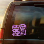 Sarcastic Tailgating Vinyl Car Decal