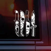 Horror Villains Car Decal