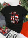 Santa Claus Print Holiday T-Shirt