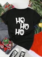 Santa Claus Print Holiday T-Shirt