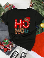 Santa Claus Print Holiday T-Shirt