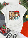 Santa Claus Print Holiday T-Shirt