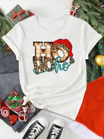 Santa Claus Print Holiday T-Shirt