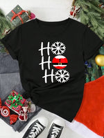 Santa Claus Print Holiday T-Shirt