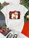 Santa Claus Print Holiday T-Shirt