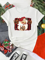Santa Claus Print Holiday T-Shirt