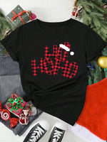 Santa Claus Print Holiday T-Shirt