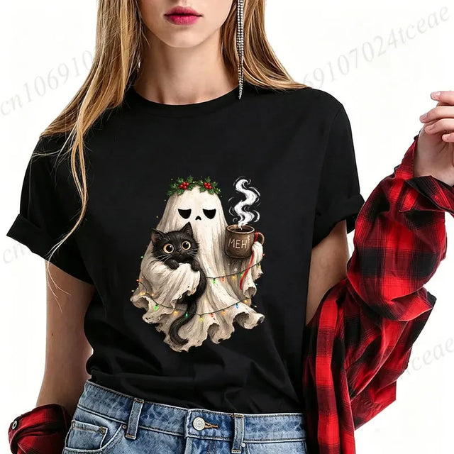 Graphic Christmas Ghost T-Shirt