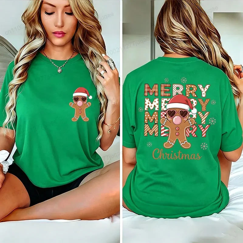 Gingerbread Christmas Graphic T-Shirt