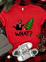 Funny Cat Christmas Graphic Tee