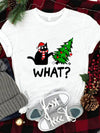 Funny Cat Christmas Graphic Tee