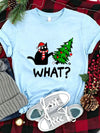 Funny Cat Christmas Graphic Tee