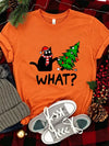 Funny Cat Christmas Graphic Tee