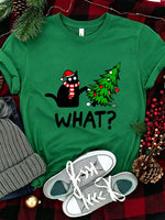 Funny Cat Christmas Graphic Tee
