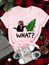 Funny Cat Christmas Graphic Tee