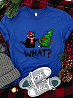 Funny Cat Christmas Graphic Tee