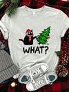 Funny Cat Christmas Graphic Tee