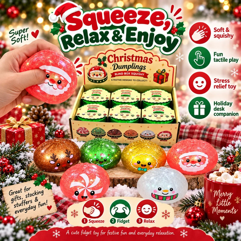 Christmas Dumpling Squishy Fidget Toy