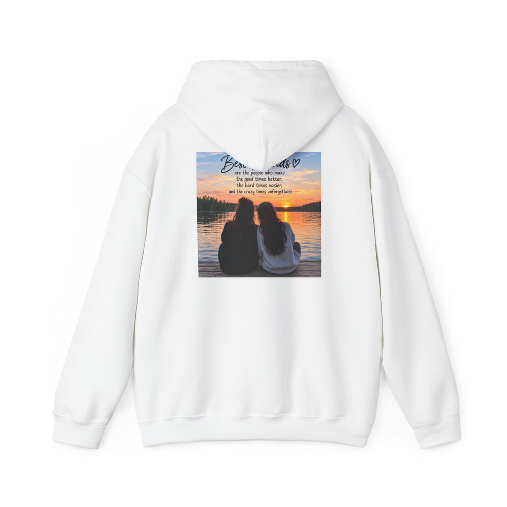 Thread Tumblrz Best Friends Sunset Quote Cozy Pullover Hoodie — Friendship Gift