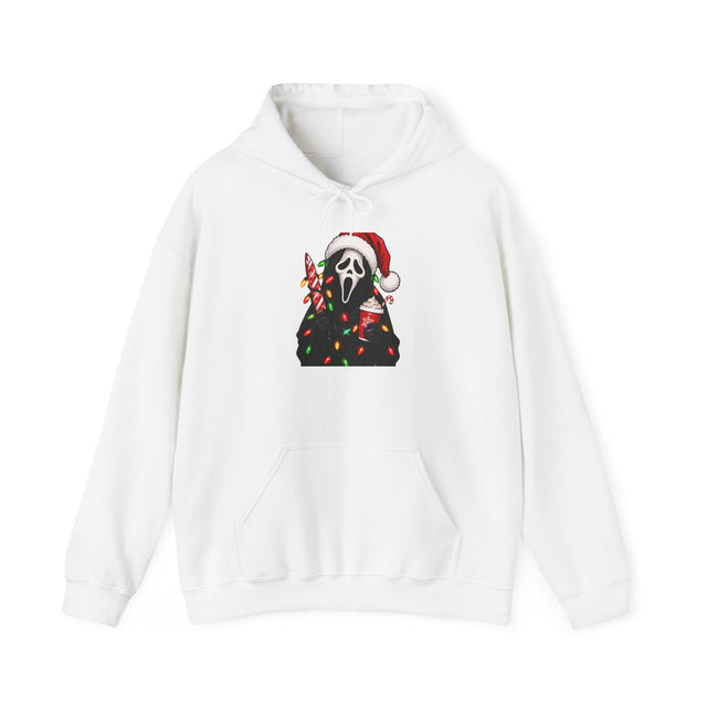 Thread Tumblrz Christmas Scream Ghostface Santa Hat & Lights Pullover Hoodie