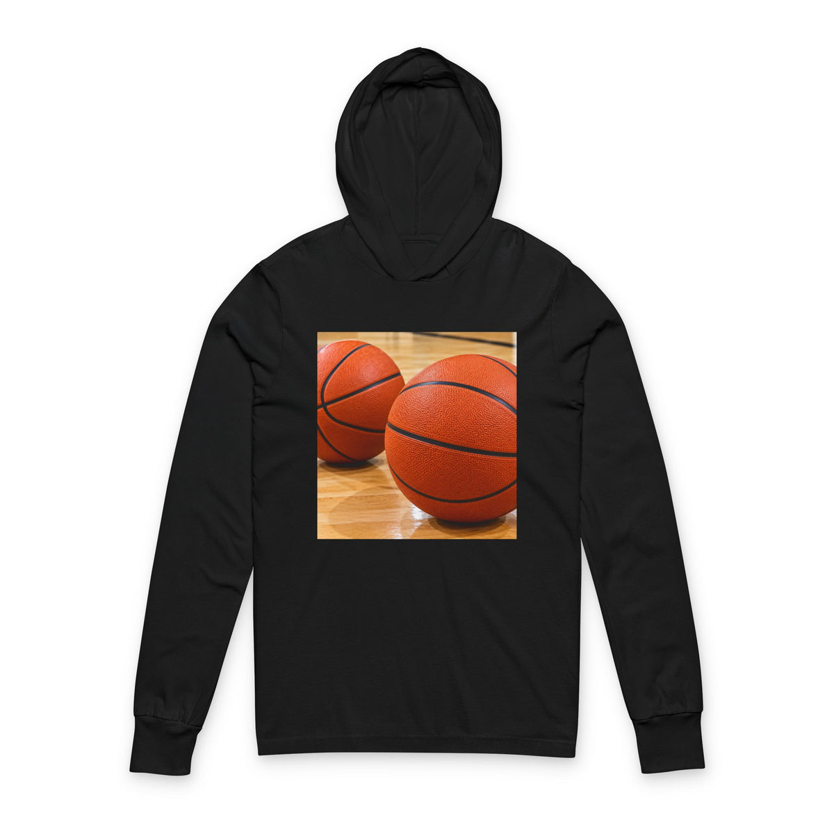 Thread Tumblrz Basketball Graphic Hooded Long Sleeve T-Shirt