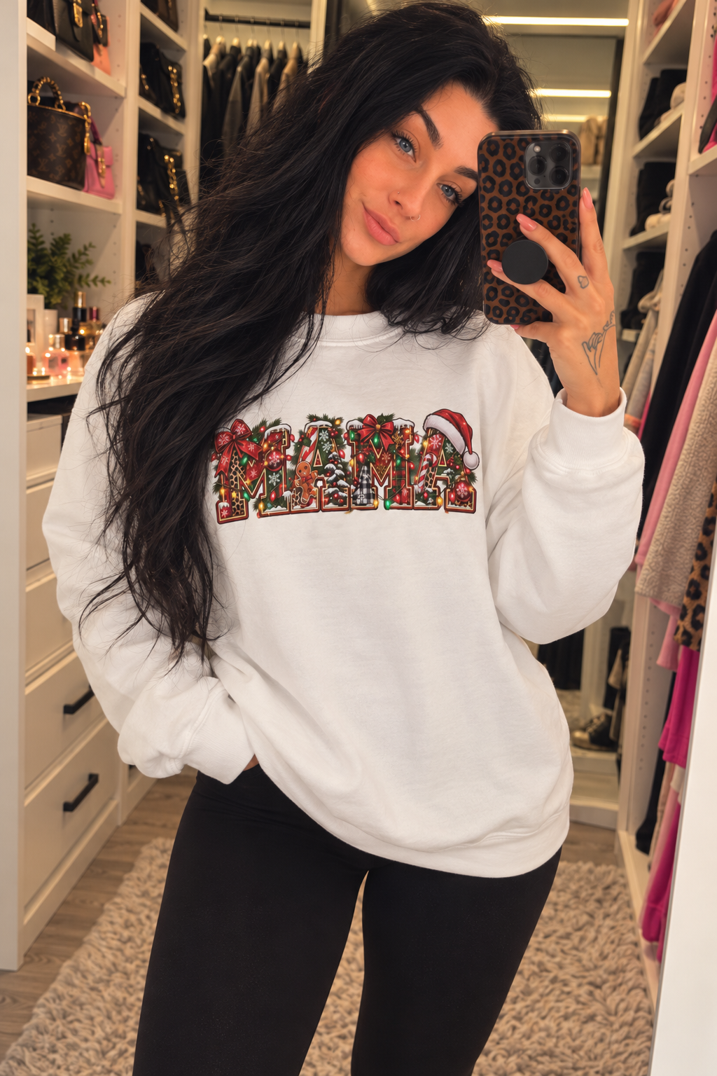Merry Christmas Holiday Crewneck Sweatshirt