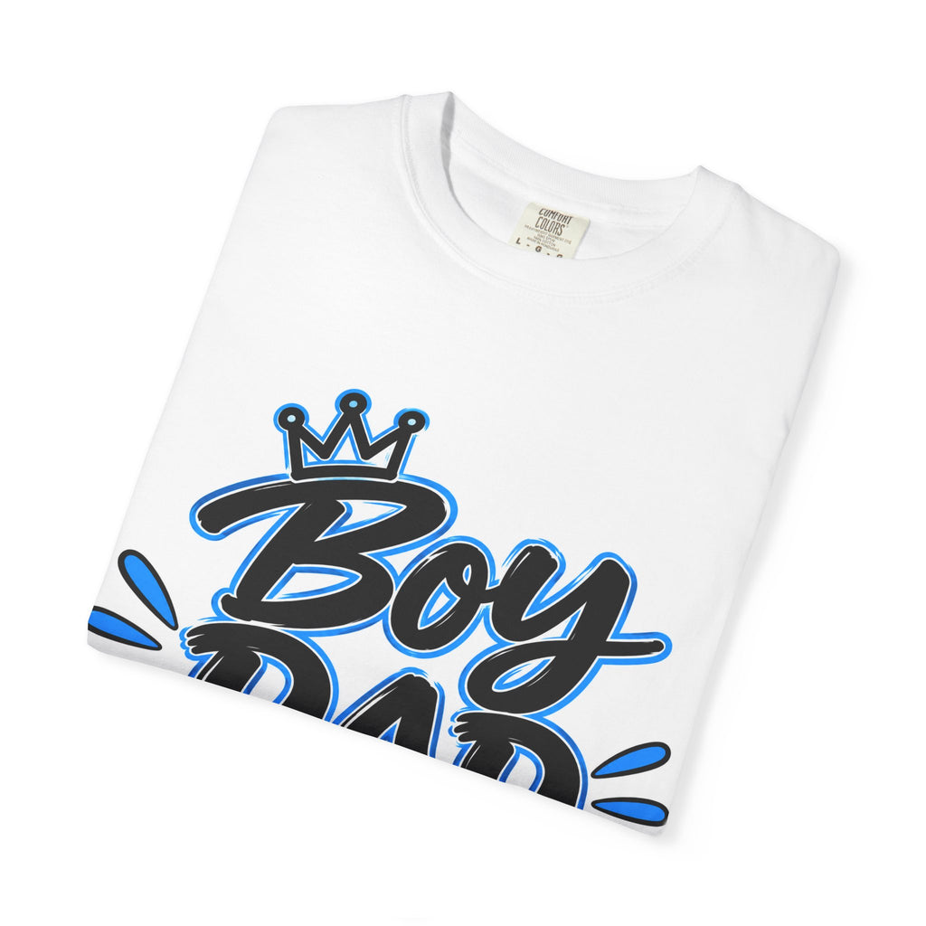 Thread Tumblrz Men's Boy Dad Retro Blue Script Father's Day Graphic T-Shirt