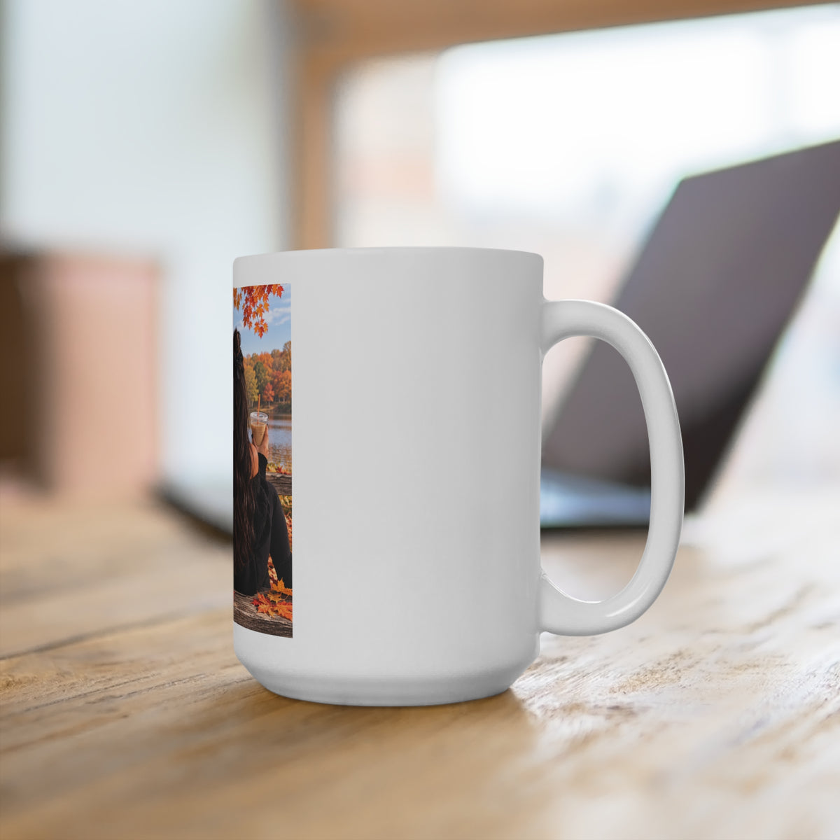 Thread Tumblrz Friendship Fall Best Friends Autumn Lake 15oz Ceramic Coffee Mug